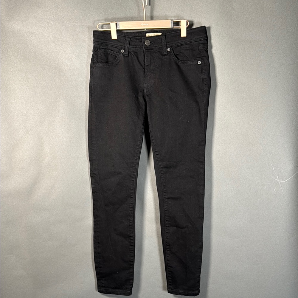 Burberry Women’s black denim pants, 28” waist, slight stretch, from tv Wardrobe
